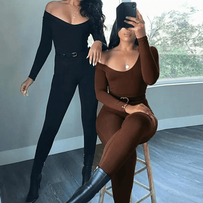 LuxeCurve™ Sculpting Square Neck Long Sleeve Bodysuit