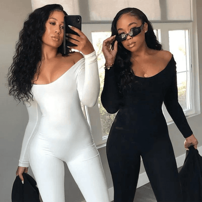 LuxeCurve™ Sculpting Square Neck Long Sleeve Bodysuit