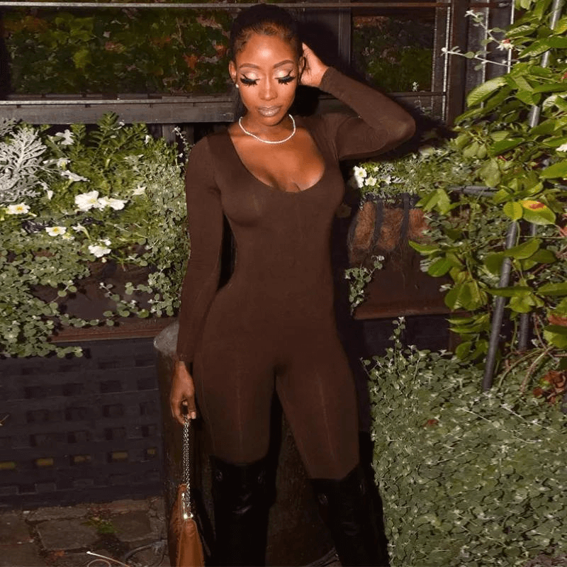 LuxeCurve™ Sculpting Square Neck Long Sleeve Bodysuit