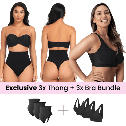 PowerSlim™ Tummy Control Thong + LuxeComfort™ Daily Comfort Bra BUNDLE