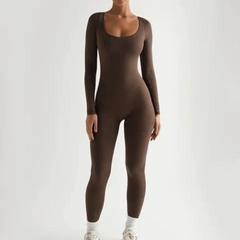 LuxeCurve™ Sculpting Square Neck Long Sleeve Bodysuit