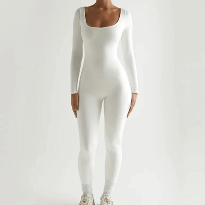 LuxeCurve™ Sculpting Square Neck Long Sleeve Bodysuit