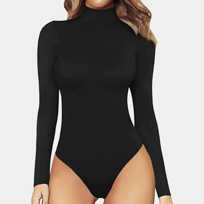 LuxeCurve™ Long Sleeve Turtleneck Sculpting Bodysuit