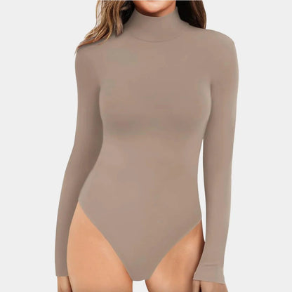 LuxeCurve™ Long Sleeve Turtleneck Sculpting Bodysuit