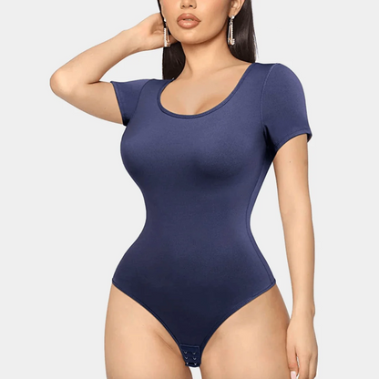 LuxeCurve™ Round Neck Thong Sculpting Bodysuit