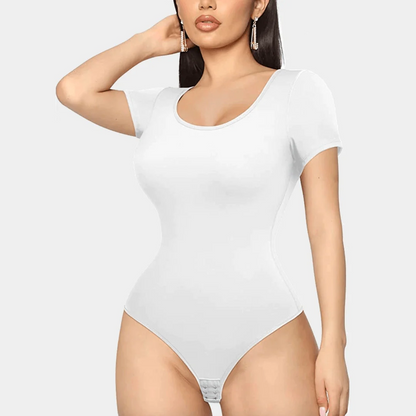 LuxeCurve™ Round Neck Thong Sculpting Bodysuit